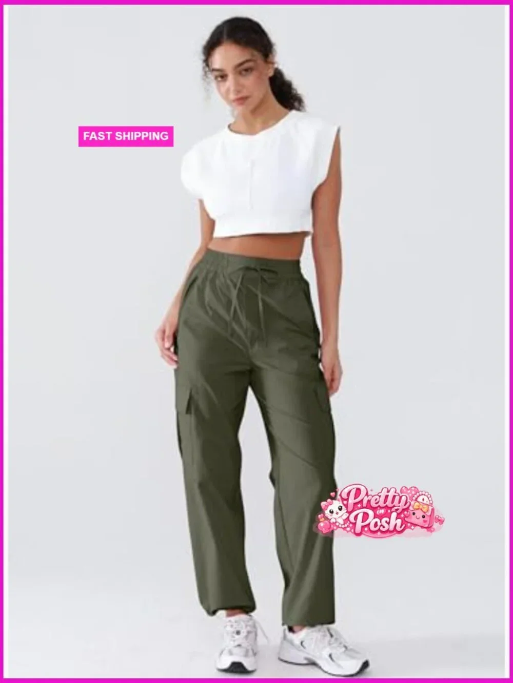 Lightweight Quick Dry Water Resistant Cargo Pants with Zipper Pockets